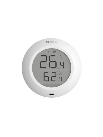 EZVIZ T51C - SENSORE SMART DI TEMPERATURA ED UMIDITA'' - PROTOCOLLO ZIGBEE - WIFI - DISPLAY LCD - DA APPOGGIO O DA MURO