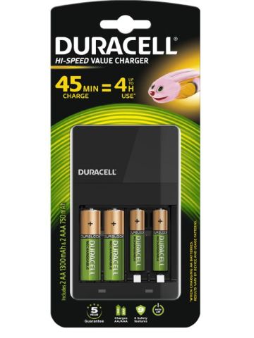 DURACELL CHARGER CEF 14 (4ORE)+2AA+2AAA