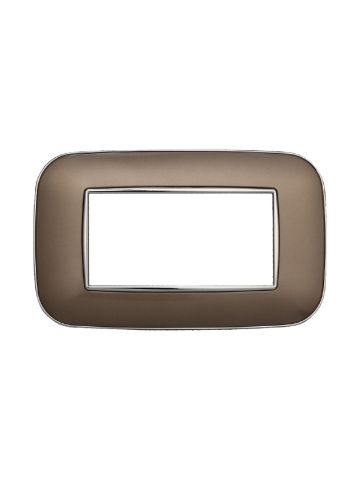 ETTROIT PLACCA ORBIS 4 MODULI - SERIE MOON - BRONZO (AN91410) Compatibile ABB Axolute