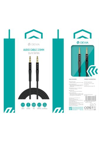 CAVO AUDIO JACK 3,5MM CON CONN DORATI 1M