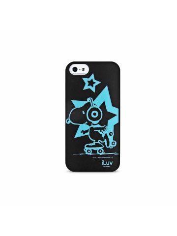 COVER ILUV SNOOPY BLACK ICA7T381BLK PER IPHONE 5 - 5S - SE