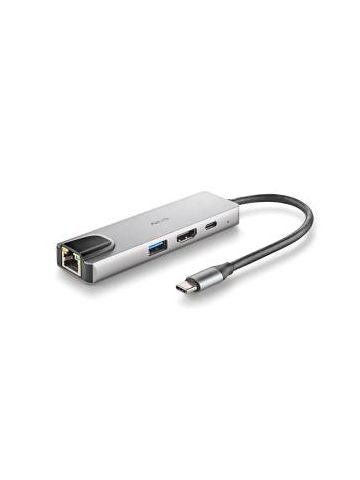 NGS HUB USB-C 4 Porte RJ45 Hdmi Usb-c Usb 3.0 Alluminio