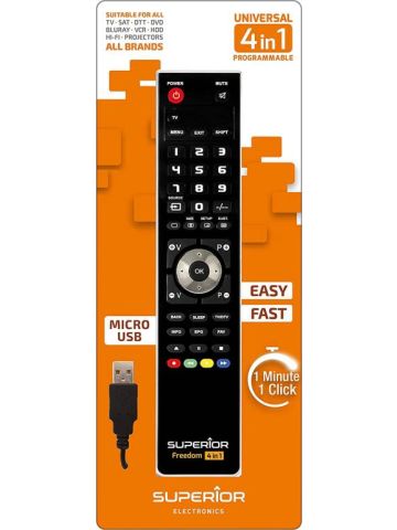 Superior Telecomando Universale Freedom Micro-USB 4 in 1