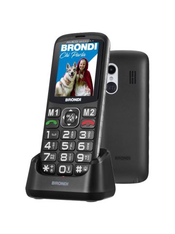 BRONDI AMICO DI CASA+ (NERO) - TELEFONO CELLULARE SENIOR