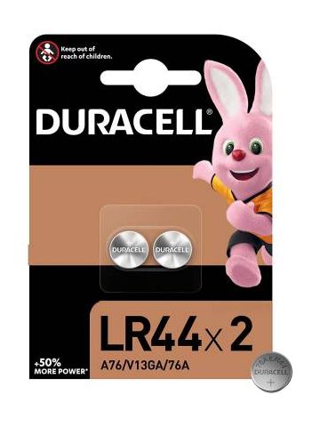 Duracell Batterie Bottone LR44 76A/V13GA/A76 1Cnf/2pz