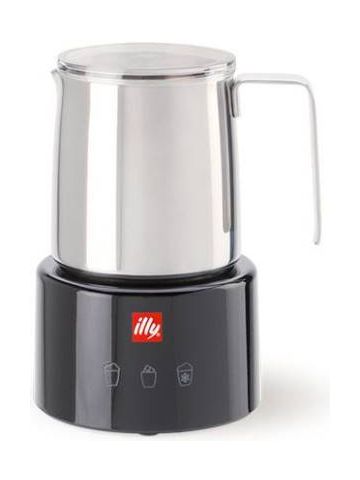 illy Cappuccinatore Montalatte Elettrico Nero Inox