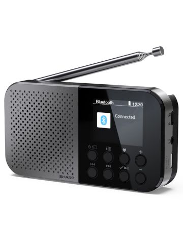 SHARP DR-P520(GY) - RADIO DIGITALE PORTATILE - DAB/DAB+ - LCD MONOCROMATICO - BLUETOOTH 5.0 - GRAY