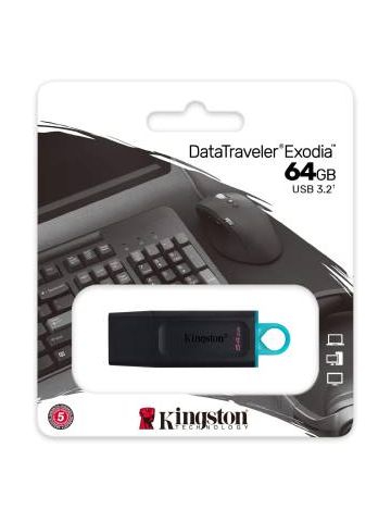 Kingston Pendrive USB-A 3.2 64GB DTX/64GB Nero/Celeste