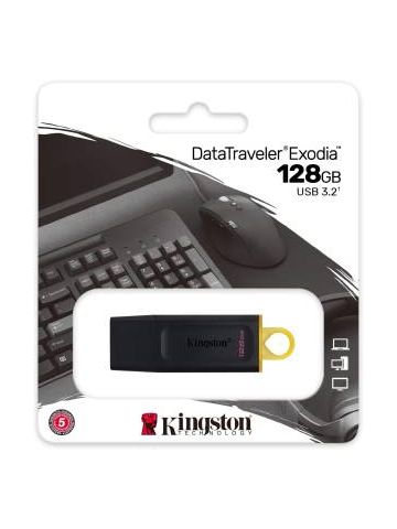 Kingston Pendrive USB-A 3.2 128GB DTX/128GB Nero/Giallo