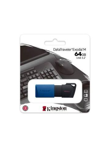 Kingston Pendrive USB-A 3.2 64GB DTXM/64GB Nero/Blu