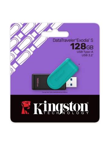 Kingston Pendrive USB-A 3.2128GB DTXS/128GB Nero/Turchese