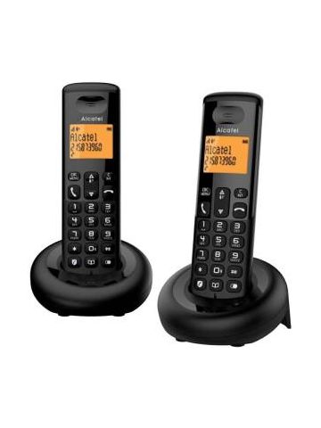Telefono Cordless Alcatel E160 Duo Black