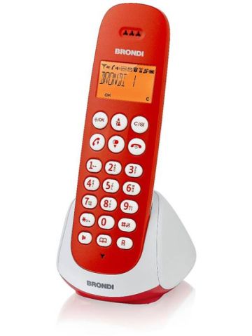 Telefono Cordless Brondi Adara Rosso/Bianco