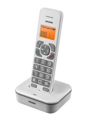 Telefono Cordless Brondi Bravo Star Bianco/Grigio